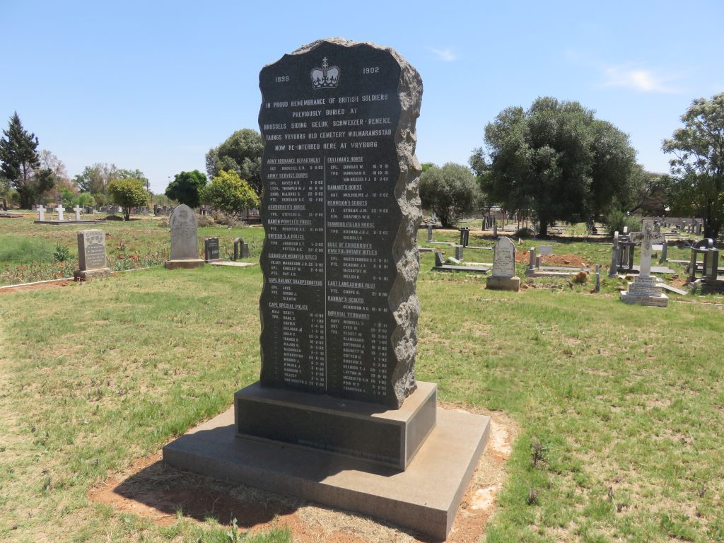 Vryburg British war graves